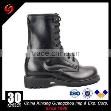 genuine leather black jungle boots, non slip cow leather combat boots