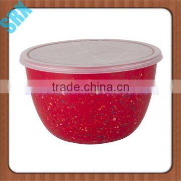 6'' CUSTOM Round Plastic Bowl With Lid,Melamine Flower Bowl,round Melamine Salad Bowl photo-3