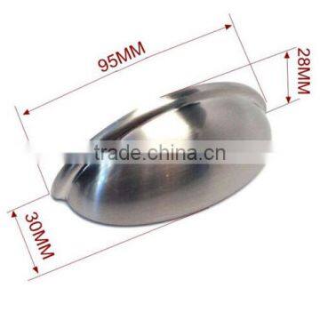 Satin Zinc Alloy Cabinet Drawer Pull Handle Shell Style Handle cup handle