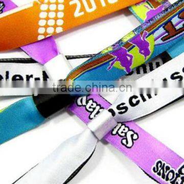 promotion woven fabric wristband