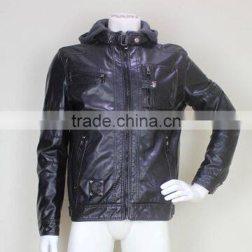 Mens Famous PU Leather Fashion Jackets 2014