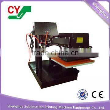 Semi-automatic T-shirt Garments Pneumatic Dual Heating Plate Heat Press photo-3