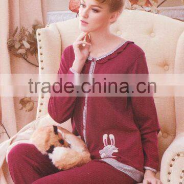 Hot Selling Chrismas Adult Woman Cotton Pyjamas Fashion Design Nigtwear for Woman photo-3