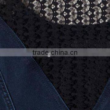 Express Clothing Manufacturing Ladies' Slim Fit Sleeveless Hollow Denim Adult Fairy Dresses photo-4