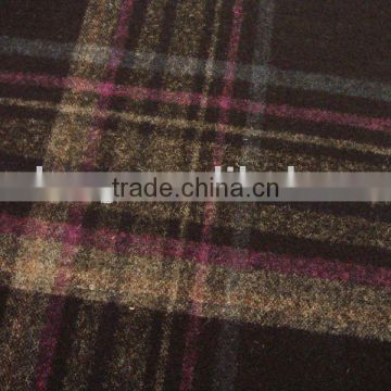 Plaid wool fabric