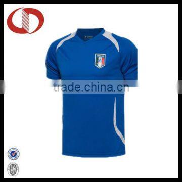 Custom logo printed dry fit soccer jersey