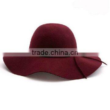 2013 Wide Brim 100% Wool Felt Fedora Hat