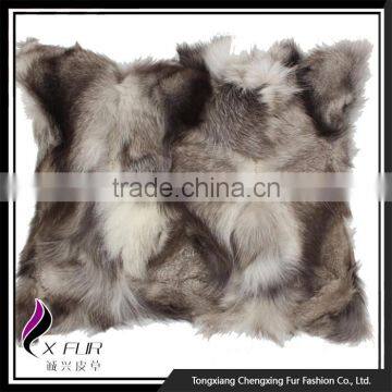 CX-D-101C Wholesale Decorative Fox Fur Pillow Case Cover photo-2