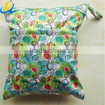 High Quality Waterproof Fabric Wet Bags Double Zippers Diaper Bags photo-5