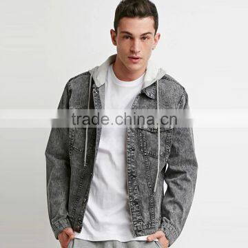 best price men jean denim jacket hoodies wholesale suppliers