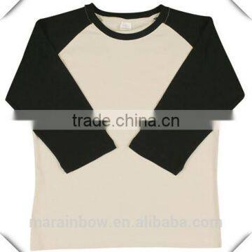 Women's Baseball T-Shirt 3/4 Raglan Sleeve Baseball Tee Soft 100% Cotton Two Tone Contrast Colors Unisex Baseball T Shirt photo-2