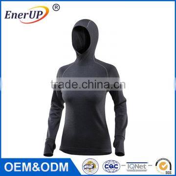 Women Clothing Plain Winter Long Trousers Thermal Wicking Antibacterial Long Sleeve Woman T-shirt photo-4