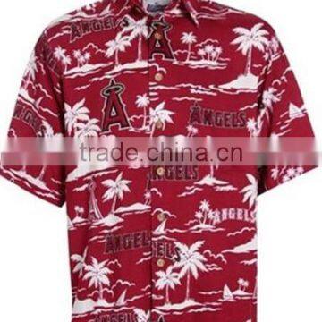 High Quality Digital Hawaii Printing Men Shirt Made in China photo-2