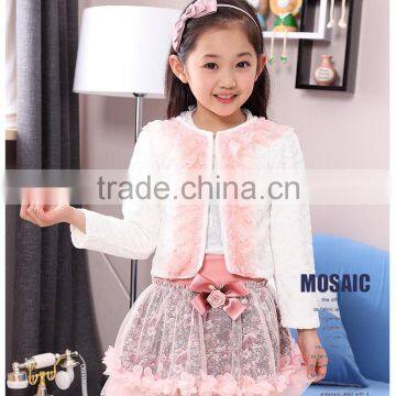 2016 New Long Sleeved Lace Three Piece Set Sweet Princess Dress photo-4