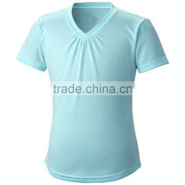 oem service promotional slim fit v neck short sleeve 140 gms blank t-shirt