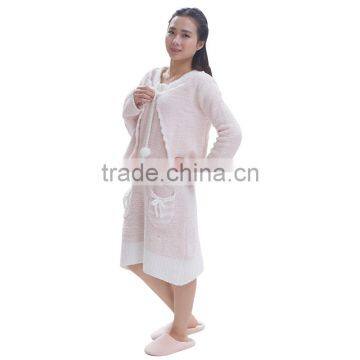 Polular chenille fabric two pieces lady dress