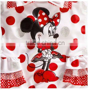 Hot Summer Baby Girls Comfortable One Piece Swimsuit Children Polka Dot Cartoon Swimwear Kids Bikini Lower Price Wholesale photo-2