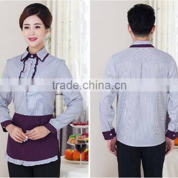 Custom New Design Fashionable Embroidery Logo Hotel Receptionist Uniforms Wholesale photo-3