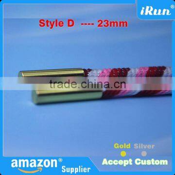 Metal Aglets DIY Shoelaces Cylinder Tips Repair Replacement Ends Silver & Gold - Customized Color/Package/Logo Round Shape Tips photo-2