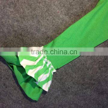 2016 New St.Martin's Day Theme Outfit Girls Spring Suit Green/hot Pink Shirt Dot Pants With Matching Accessories photo-3