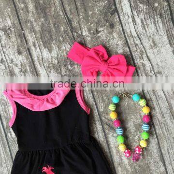 Baby Girls Summer Clothes Girls Children Troll Hair Capcake Outfits Kids Rainbow Capri Pants Outfits With Accessories photo-3
