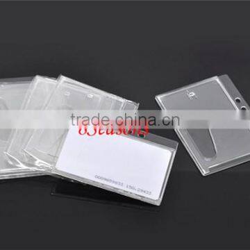 Cheap Wholesale Clear Horizontal Hard Plastic ID Card Badge Holder photo-2