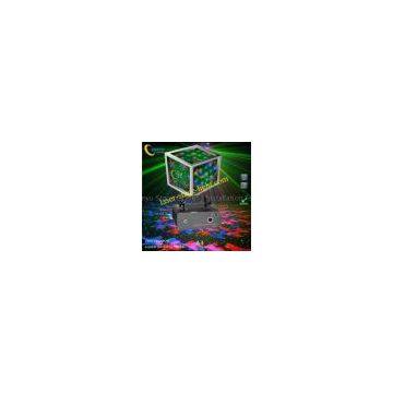 Sound activated full color RGB flower gobo mini red laser stage lighting Effects 120mW  A4