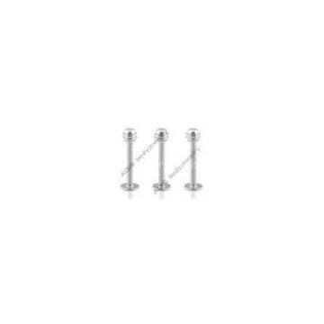 Luster Beautiful Women Silver 316L Stainless Steel 16 Piercing Lip Jewelry Without Stone