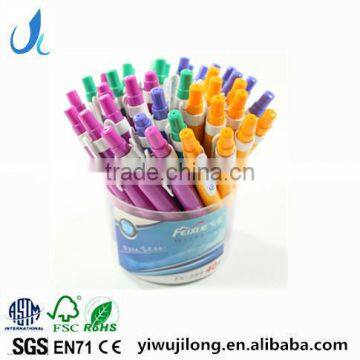 hot sale promotional plastic write smooth cheap press ball pen