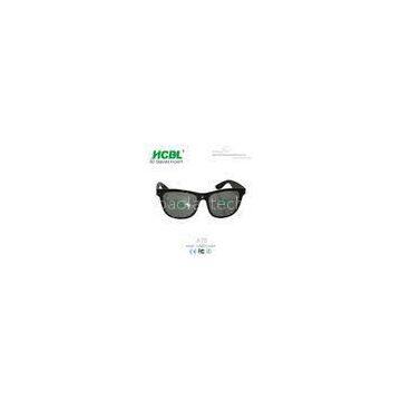 Fashion Folding Real D MI Circular Polarized 3D Glasses / Plastic 3D Eyewear Glasses