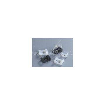 PA Saddle Type Cable Tie Holder Power Cable Accessories White / Black Color