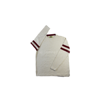 2015 Casual Jersey Pullover Contrast Double-layer Crewneck Bone Sweater