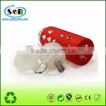 Protable Glass Water Bottle With Silicone Sleeve photo-4