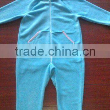 adult 1 piece fleece pajama set without feet