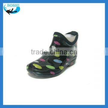 Ladies hot sell pvc rain short boot