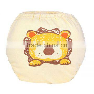 yellow lion pattern design soft training pants baby cloth diaper