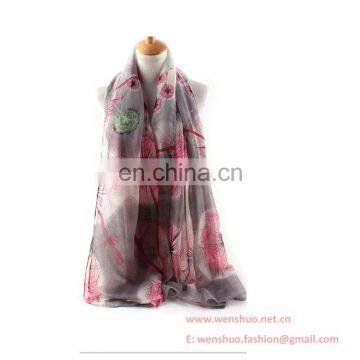 2016 Spring New Dandelion Printed Voile Women Scarf Wholesale photo-2