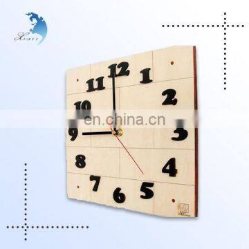 Direct sales home decorative 24 hour time digital antique wooden wall clock