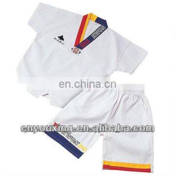 children uniform/summer takwondo uniform/white taekwondo kimono