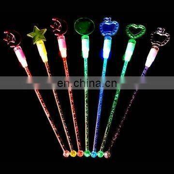 assorted blinking stirrers for drinks,glowing led cocktail stick for food tasting