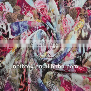 rayon printed design fabric