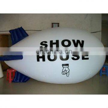 4m,6mL inflatable advertising Airship blimp with customized logo ,helium zeppline