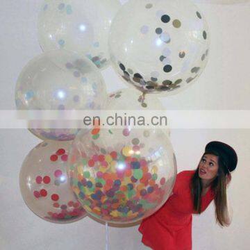 confetti balloon 12 inch 36 inch clear transparent wedding party confetti balloon