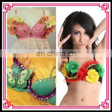 Aidocrystal Wholesale Latest Womens Outfit Punk Spike Studs Rivet Underwire Bra