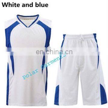 White and Blue Uniform Basketball