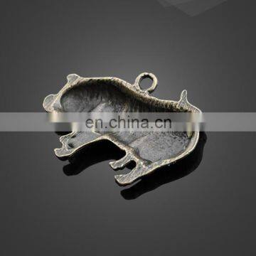 Wholesale Cute Animal Pig Shape Pendant Alloy Pendant Jewelry Accessories photo-2
