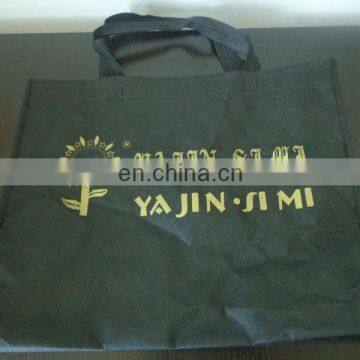 2014 Hot selling eco-friendly new design promotional printed black non woven bag