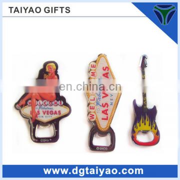 High qualiy Metal material Personalized guitar shaped bottle opener for sales