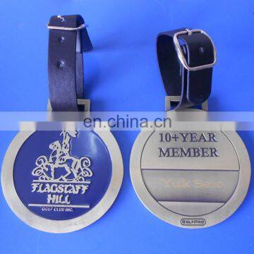 10 Years Golf Member Souvenir Metal Luggage Tag