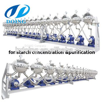 Starch hydrocyclone separator